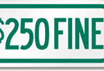 Minimizing Parking Violations by Use of Parking Signs