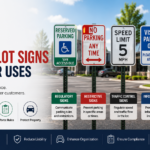 Types of Parking Lot Signs and Their Uses
