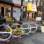 Gentrification debate sparked by bike parking in Brooklyn